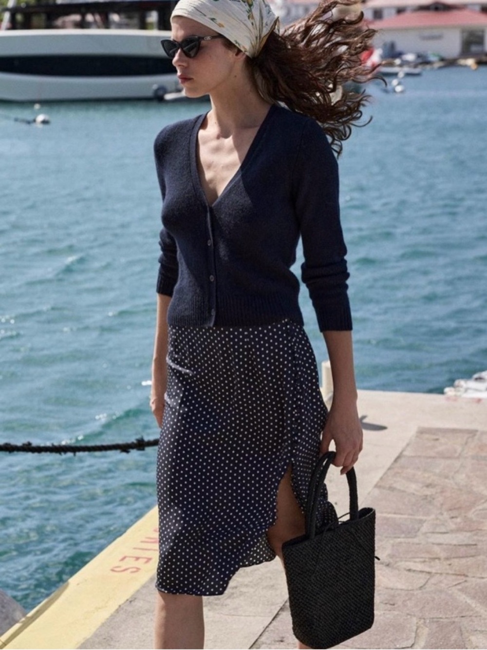 DÔEN Laurie Skirt in Hepburn Dot Xsmall